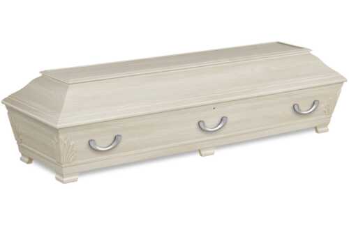 Antikkgrå kiste, begravelse i Bodø