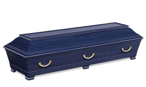 Blå kiste, begravelse i Bodø